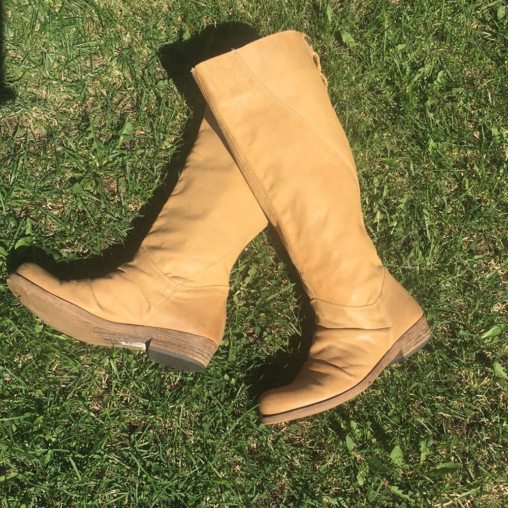 Tan Knee-High Boots
